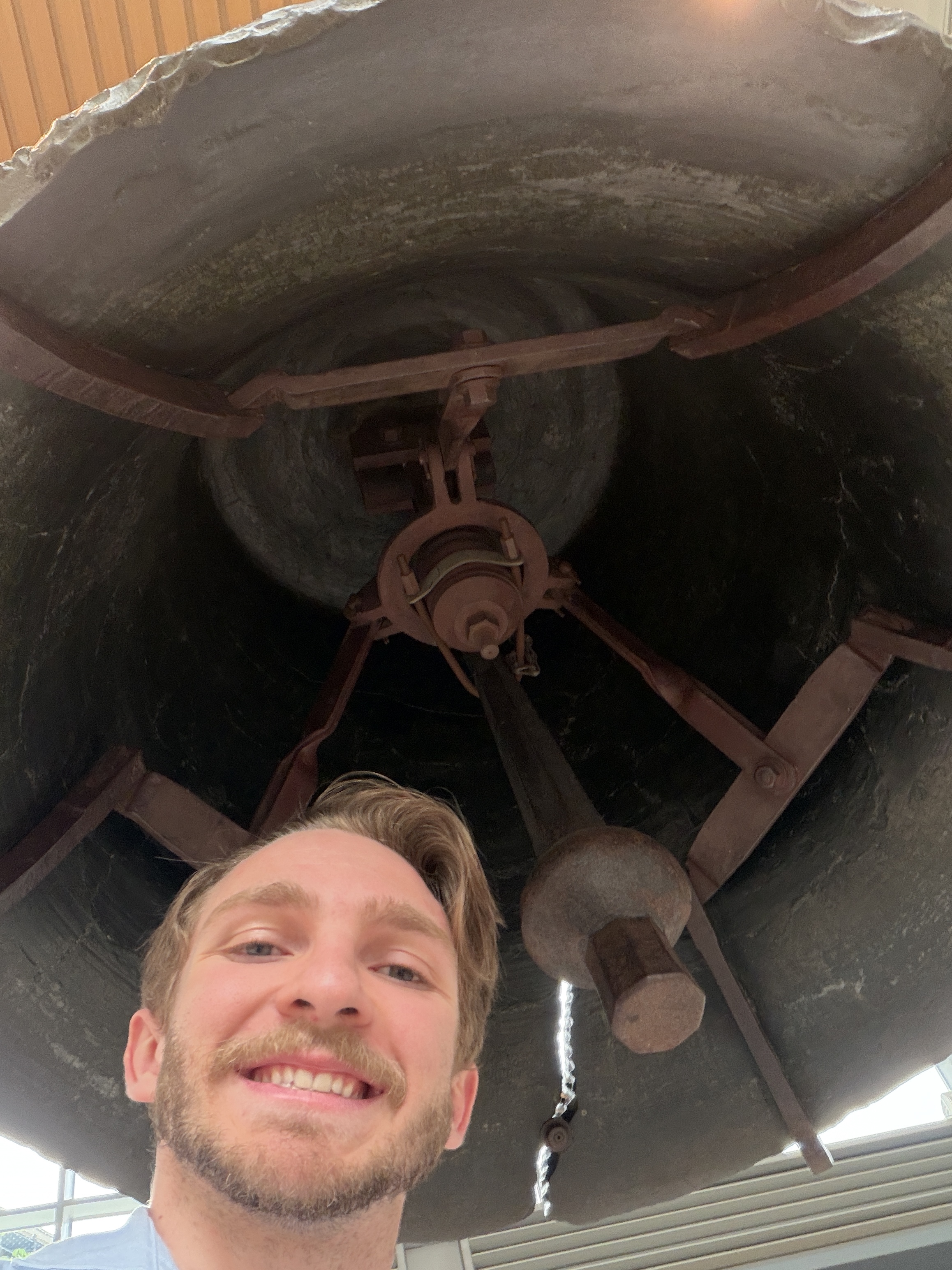 Underside view of the Liberty Bell interior