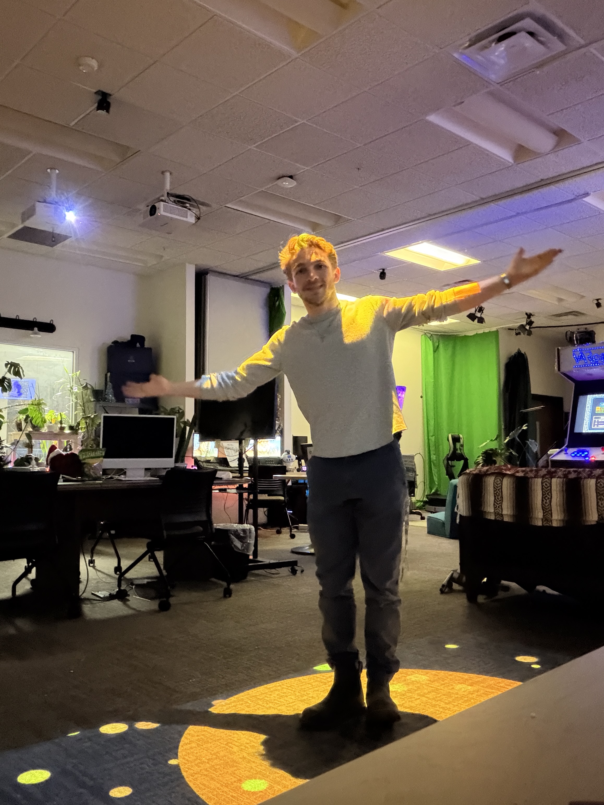 Ceiling Kinect V2 + Projector Floor Setup